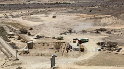 מאגר צופר תחילת עבודות 4.6.19 צילום: גיל סלוין